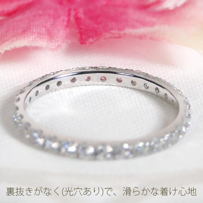 K18 WG PG YG Pt900 0.50ct ダイヤモンド フルエタニティ リング 0.5ct