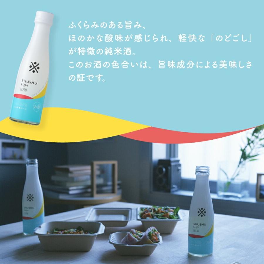 沢の鶴 日本酒 純米酒 SHUSHU Light 180ml ポークジャーキー おつまみ セット 低アルコール 8.5% ギフト | 沢の鶴 | 05