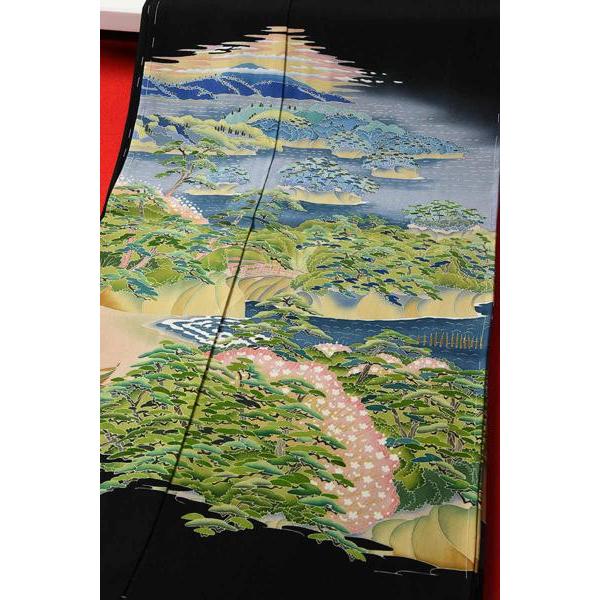 本加賀友禅 「山崎和洋」氏作 最高級黒留袖 松島景 フルオーダー