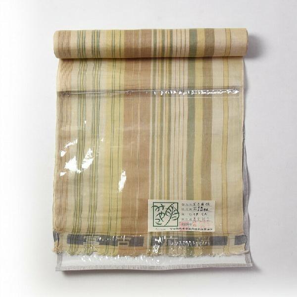 夏物 四百年の歴史『宮古苧麻織』最高級の夏着尺 縞 反物販売 