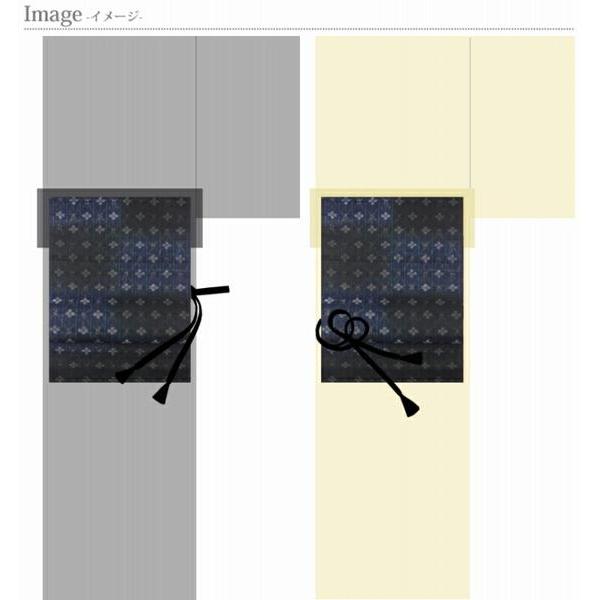 反物販売/お仕立て承りますしょうざん・生紬　お洒落九寸名古屋帯（お太鼓柄）　染め帯　華文織りに段染め／深い藍色反物/着物/和服/お洒落用/街着/ショの画像
