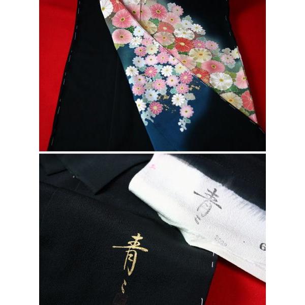 黒留袖 フルオーダー国内和裁士手縫いお仕立て付き 京友禅「松井青々