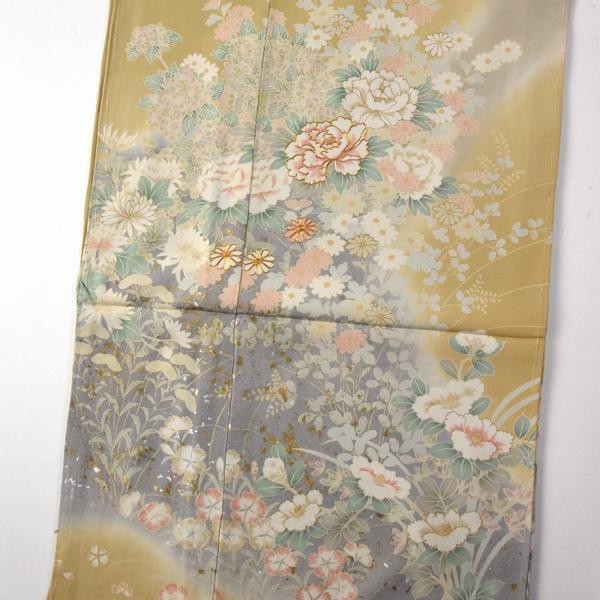 ys7189050; 菊・萩模様訪問着【着】 （訪問着 刺繍 金彩 花模様 菊  