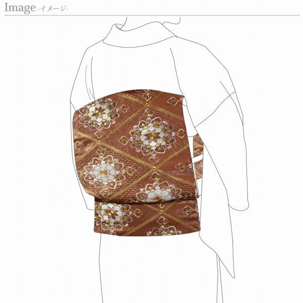 袋帯 綿芯お仕立て付き 中国三大刺繍 蘇州刺繍 相良刺繍 汕頭刺繍 セミ