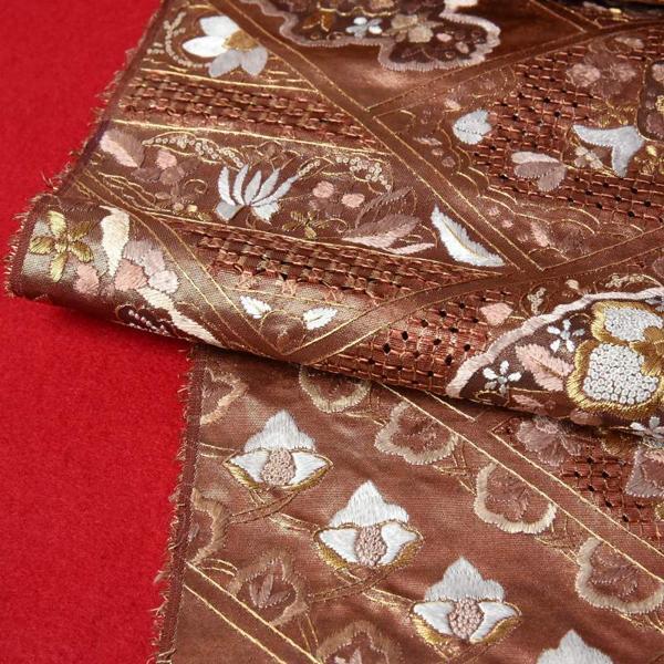 袋帯 綿芯お仕立て付き 中国三大刺繍 蘇州刺繍 相良刺繍 汕頭 袋帯 綿芯お仕立て付き 中国三大刺繍 蘇州刺繍 相良刺繍 汕頭