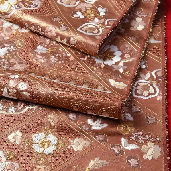袋帯 綿芯お仕立て付き 中国三大刺繍 蘇州刺繍 相良刺繍 汕頭 袋帯 綿芯お仕立て付き 中国三大刺繍 蘇州刺繍 相良刺繍 汕頭