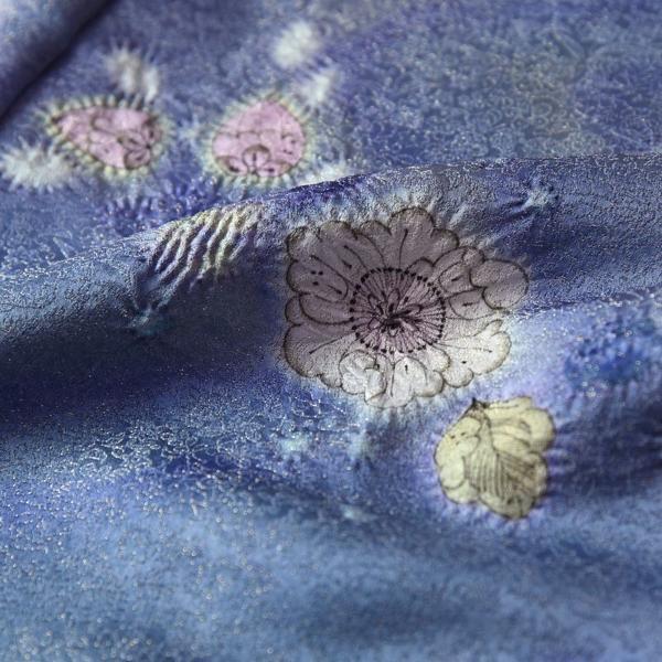 久保田一竹 国内手縫いお仕立て付き 一竹工房 一竹辻が花 訪問着 銀糸