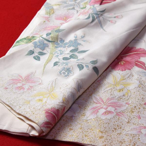 寿光織 最高峰縫取刺繍 訪問着／留袖／振袖 愛のつどい 生成り色