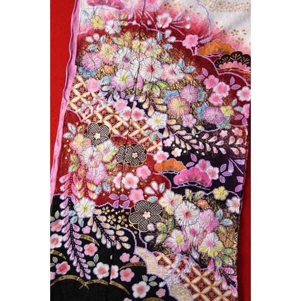 振袖 手縫いお仕立て付き 十日町「桐屋」謹製 翠山工房 夢幻辻が花