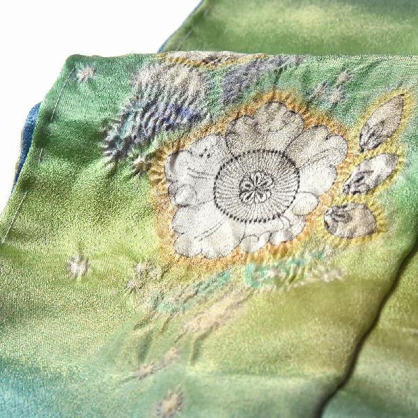 初代久保田一竹 国内手縫いお仕立て付き 一竹辻が花 振袖 金糸織り込み