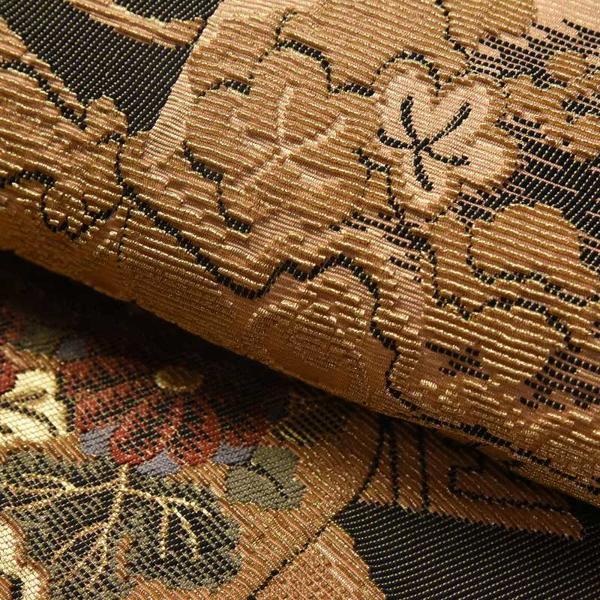 袋帯 お仕立て付き 輪奈織 金華山織 文箱文様 金色 着物/和服/礼装用  