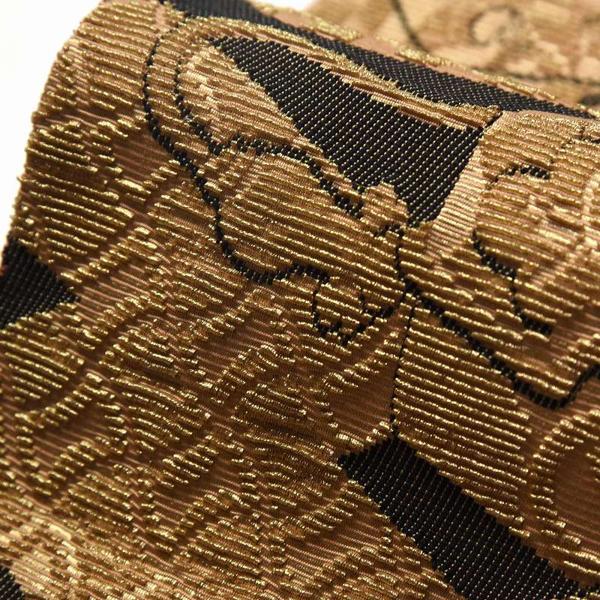 袋帯 お仕立て付き 輪奈織 金華山織 文箱文様 金色 着物/和服/礼装用 