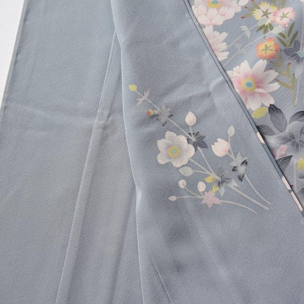 加賀友禅 訪問着 着物 手縫いお仕立て付き 本加賀友禅 田中勲作 秋明菊