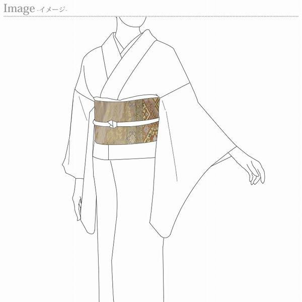 袋帯 お仕立て付き 西陣織「川島織物」袋帯（六通柄）懐紙華文 錦織