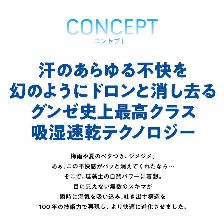 【メール便送料無料】GUNZE アセドロン 鹿の子 Vネック Tシャツ 汗取りパッド付 短袖 サッと吸湿 シュっと放湿 パっと速乾 半袖 メンズ グンゼ ＃W2Q2 01-MCA712 |  | 01
