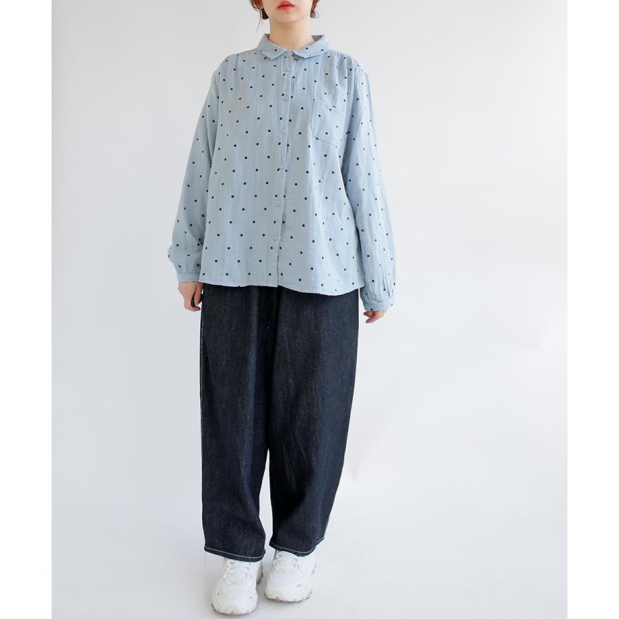 送料無料】Bliss bunch コットンリネン デニム マオパンツ 春 夏 秋 冬