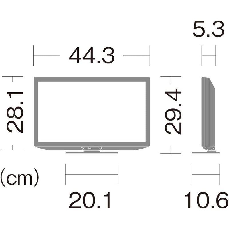 シャープ 19V型 液晶 テレビ AQUOS 2T-C19DE-B ハイビジョン 外付けHDD裏番組録画対応 2021年モデル ブラック 大阪売り