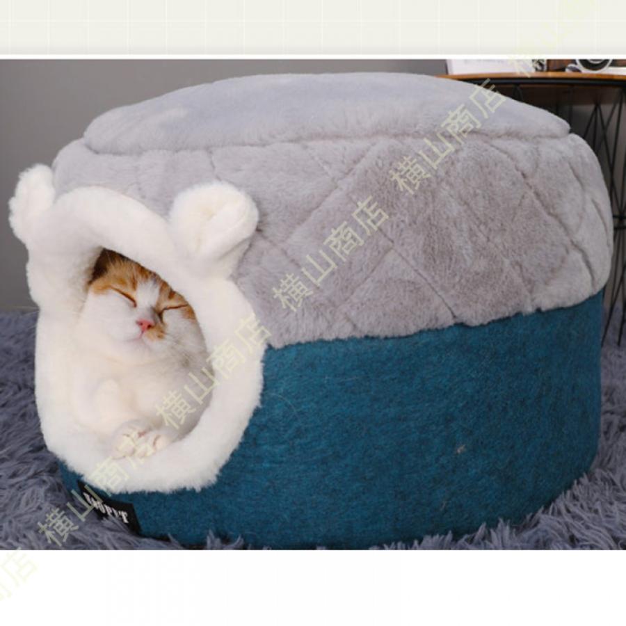 大特価販売 猫ハウス 猫ベッド 室内 ペットベッド ハチの巣形 キルティング お洒落 かわいい 両用 折りたたみ 2way クッション 寝床 取り外し可能 いぬ ねこ ペット用品