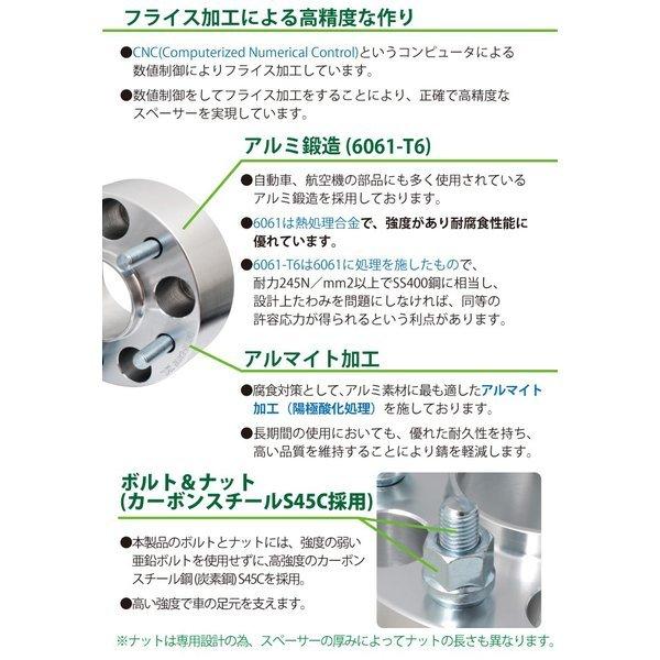 ワイドトレッドスペーサー114.3-4H/5H-P1.25/P1.5-30mm ナット付 