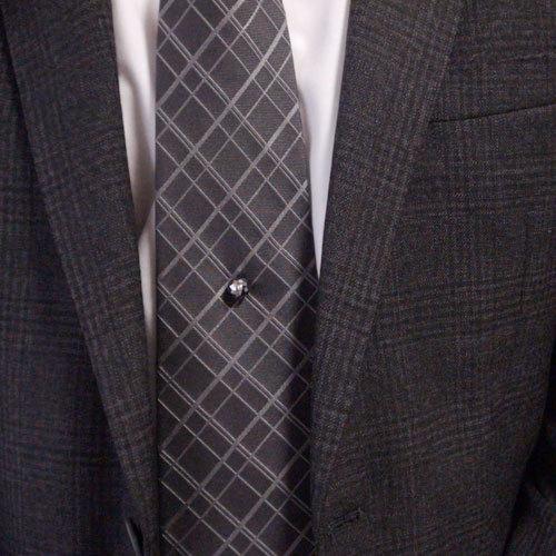 K14ホワイトゴールド タイタック ネクタイピン タイピン ラペルピン  