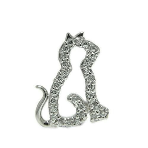 k18 猫 タイピン・ブローチ
