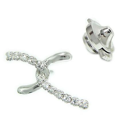 ラペルピン ブローチ PT900プラチナ プラチナラペルピン ダイヤ