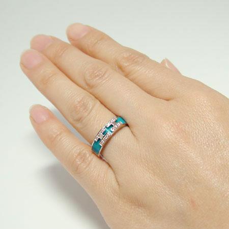 K18wgホワイトゴールド Ygイエローゴールド Pgピンクゴールド リング 指輪 ターコイズ トルコ石 ダイヤ クロス 青い石 天然石 12月誕生石 国産 Br0617 8 ジュエリーsayaka 通販 Yahoo ショッピング