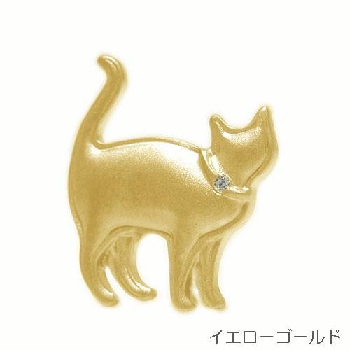 k18 猫 タイピン・ブローチ