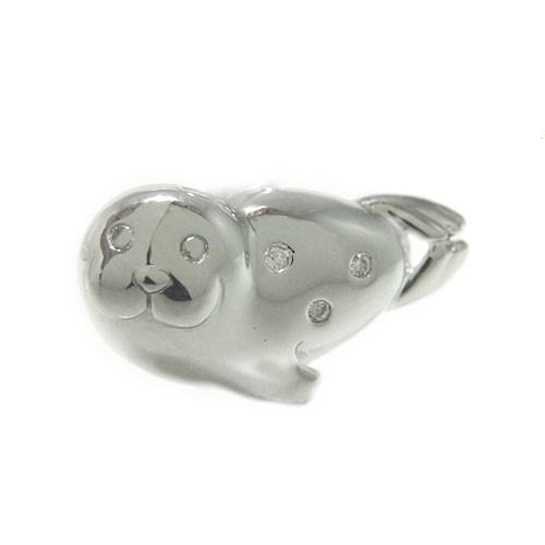 ラペルピン ブローチ SVシルバー シルバーラペルピン アザラシ 海豹 オットセイ アシカ ピンバッジ ピンブローチ タイピン タイニーピン ネクタイピン