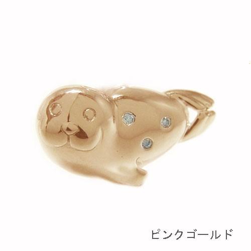 ラペルピン ブローチ K18ホワイトゴールド イエローゴールド ピンク