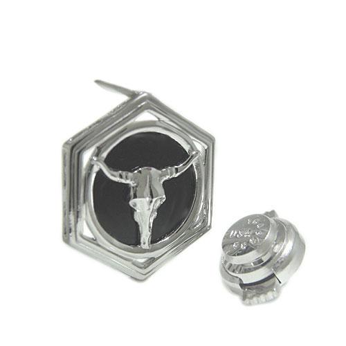 水牛．オニキスネックレスブローチ