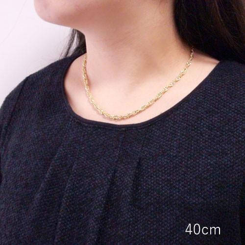 K18チョーカーワイヤーネックレス40－45㎝細め