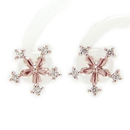 ピアス K18ホワイトゴールド イエローゴールド ピンクゴールド フック  