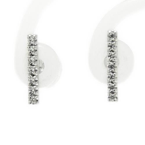 美品 ダイヤモンド ピアス Pt900 スタッド プラチナ HH241 ダイヤモンド 一粒 ピアス 計0.40ct （ 片耳 0.20ct ） Pt900