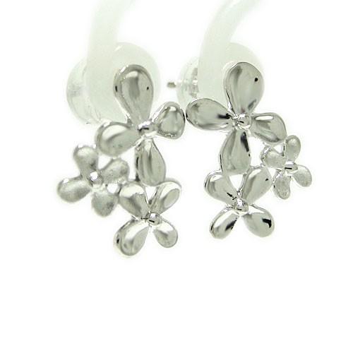 クローバー ピアス ホワイトゴールド ホワイトゴールド ペルレクローバーピアス | olive&caty