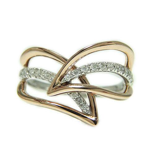 PT900プラチナ K18イエローゴールド ピンクゴールド リング 指輪  