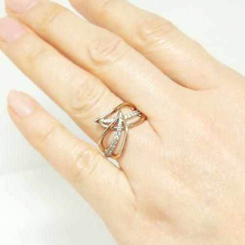 ゴールド18金（K18）×プラチナ（pt900） サファイア×ルビーコンビリング ゴールド18金（K18）×プラチナ（pt900） サファイア×ルビー