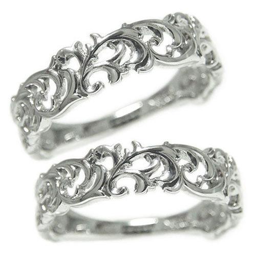 K10ホワイトゴールド/イエローゴールド/ピンクゴールド リング ペア