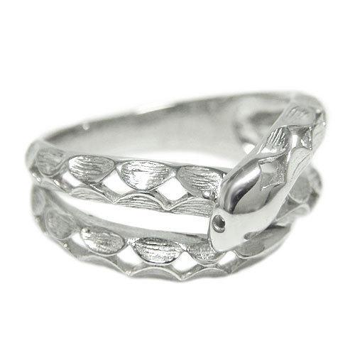 クリストフル　フギュリン　シルバースネーク　開運！除霊！厄除！守り神！幸運！魔除 リング SVシルバー 指輪 地金 へび 蛇 スネーク 爬虫類 ペット