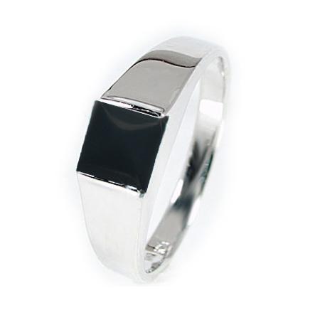 10K ホワイトゴールド　　ブラックダイヤ　リング　指輪　9号 ダイヤモンド ブラックダイヤ ホワイトゴールド リング フラワー