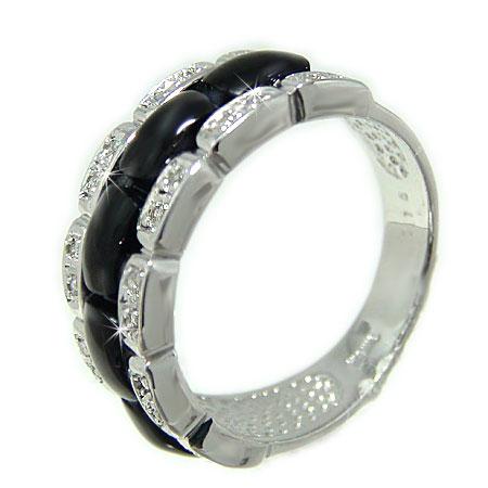 オニキス ホワイトゴールドリング 鑑定証 ケース付 【公式通販】