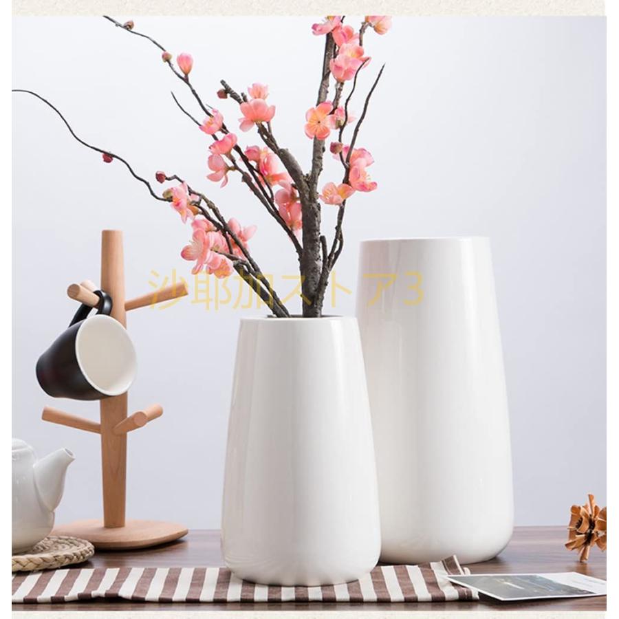 フラワーベース 花器 花瓶 陶器 北欧モダンシンプルデザイン (白 フラワーベース 花器 花瓶 陶器 北欧モダンシンプルデザイン (白
