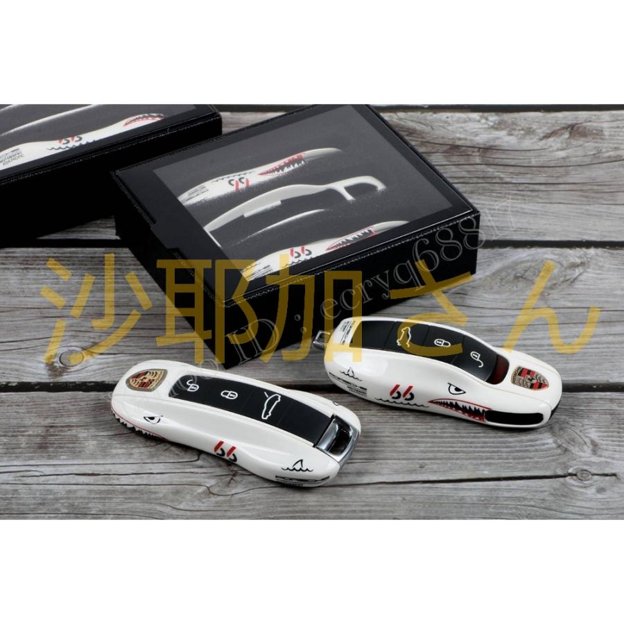 3点set ポルシェ キーカバー キーケース パナメーラ ボクスター 718 カイエン 911 マカン ケイマン タイカン リモコン形状 選択可 | ブランド登録なし | 03