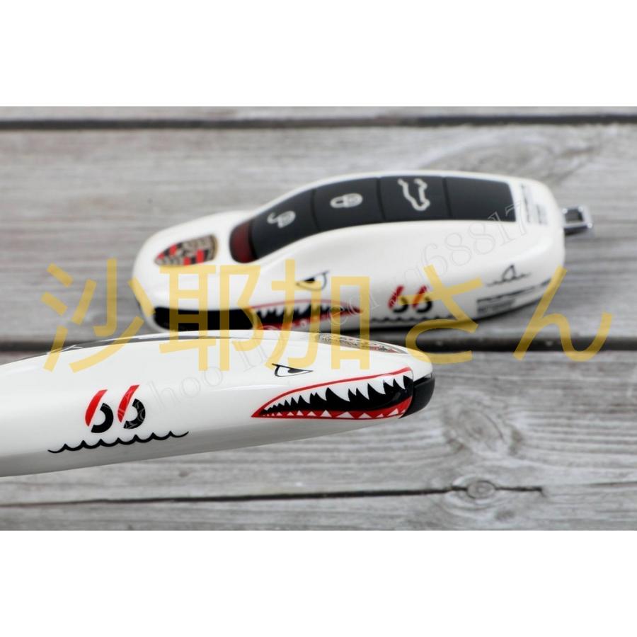 3点set ポルシェ キーカバー キーケース パナメーラ ボクスター 718 カイエン 911 マカン ケイマン タイカン リモコン形状 選択可 | ブランド登録なし | 04