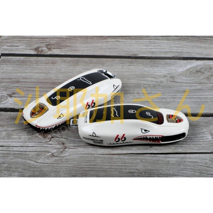 3点set ポルシェ キーカバー キーケース パナメーラ ボクスター 718 カイエン 911 マカン ケイマン タイカン リモコン形状 選択可 | ブランド登録なし | 06