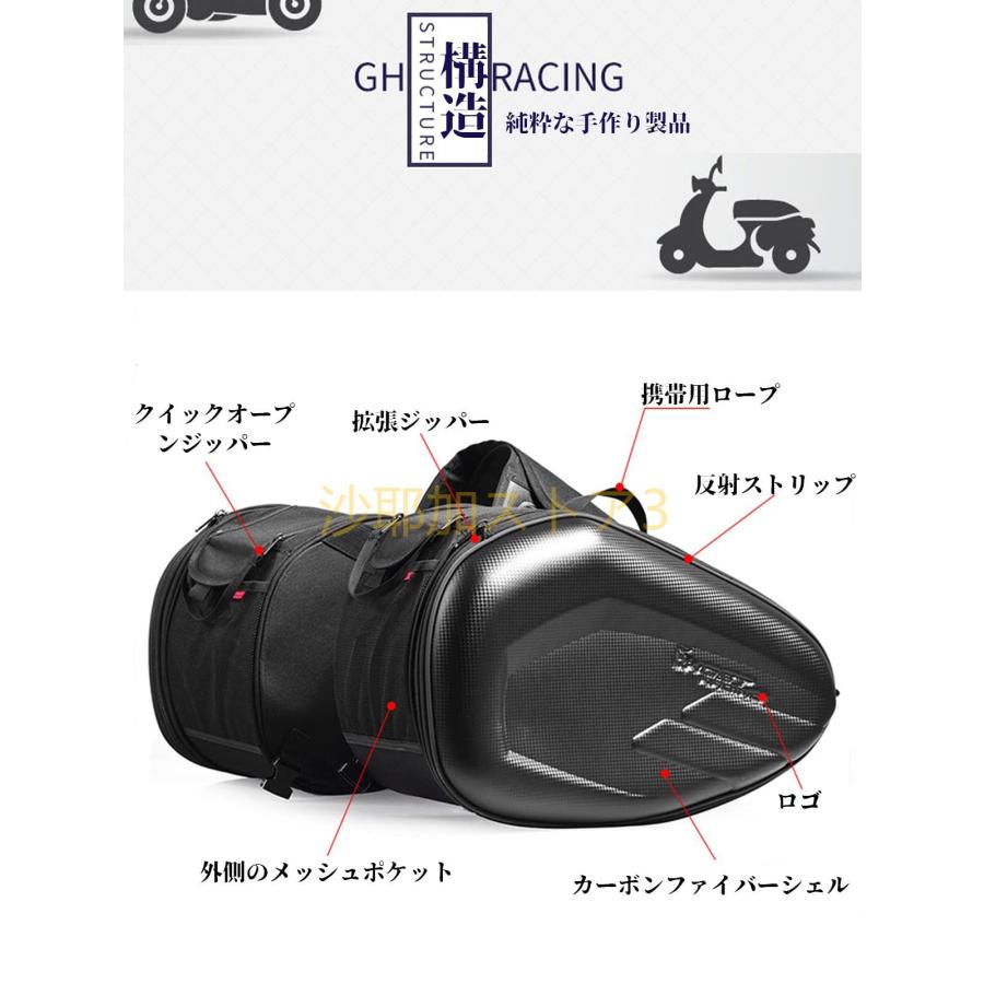 サイドバッグ バイク用サイドバッグ サドルバッグ バイク バッグ 軽量 36L- 58L 大容量 アウトドア FOR Adv160 ADV-160 ADV 160 2022 2023用 収納 装着簡単 左右｜sayakakondostore3｜05