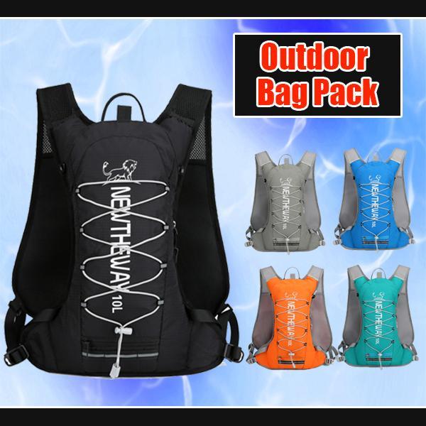 アウトドア用品 バックパック リュックサック ヘルメット収納ネット 反射板付き 登山 サイクリング トレイルランニング U02