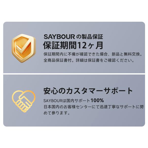 SAYBOUR 延長コード 5m 電源タップ USB Type-C コンセント テーブルタップ AC6個+3USB 急速充電 節電 省エネ ...