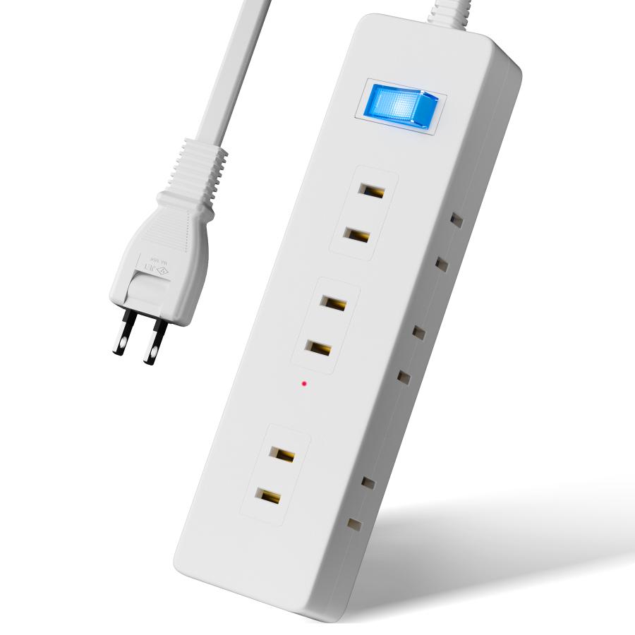 SAYBOUR 延長コード 電源タップ マグネット 磁石 1m 電源コード