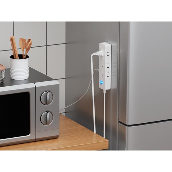 SAYBOUR 延長コード 電源タップ マグネット 磁石 3m 電源コード タップ